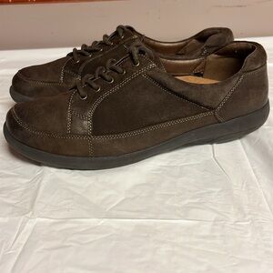 Woman’s Brown Eliza Abeo Loafers Leather Flats Lace up Comfort Shoe